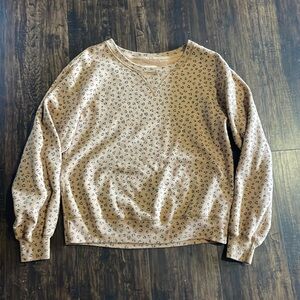 Cheetah print crewneck
